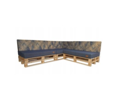 Zestaw poduch ogrodowych z oparciem Palety Narożnik -3 szt. 120x80 + 40x120