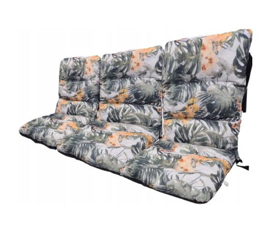 3x Poduszka Ogrodowa 150 cm na Ławkę Huśtawkę Wodoodoodporne BEZ HUŚTAWKI