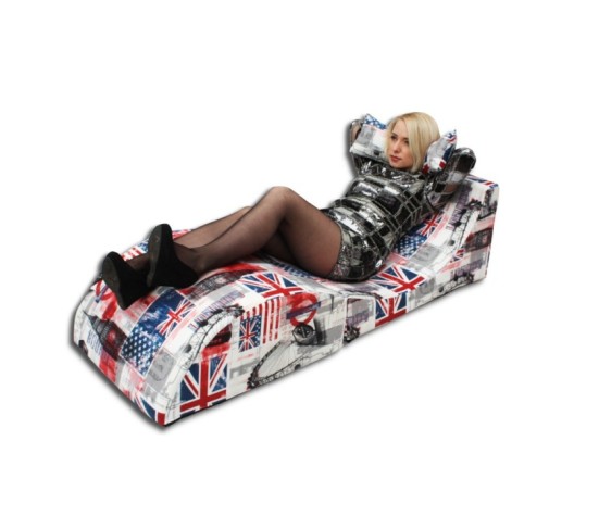 Fotel rozkładany kanapa leżanka materac relax