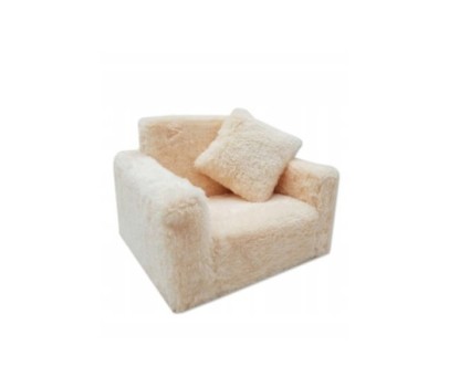 Fotelik dla dzieci rozkładany fotel pluszowy pufa