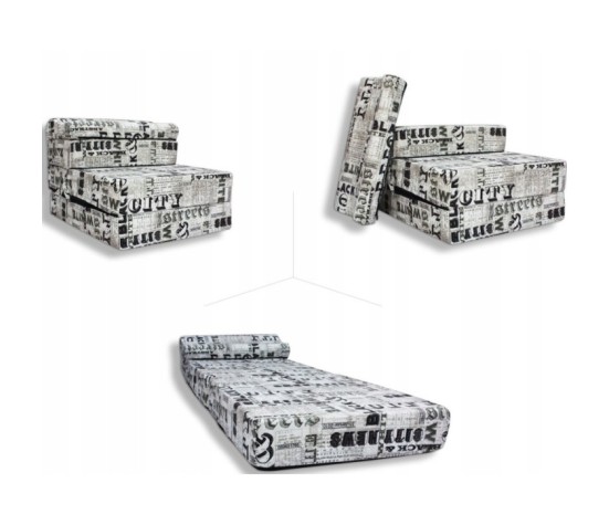 Materac turystyczny fotel rozkładany 200x70x15cm