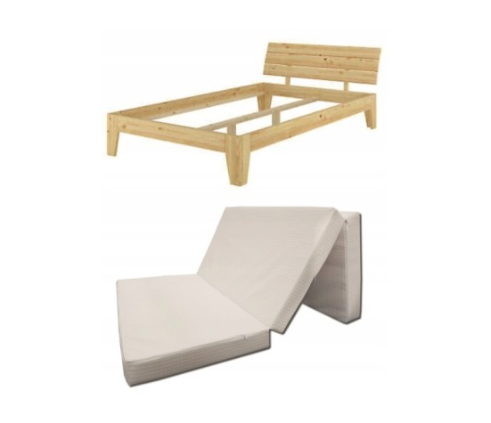 Materac turystyczny rozkładany pikowany 200x120x10