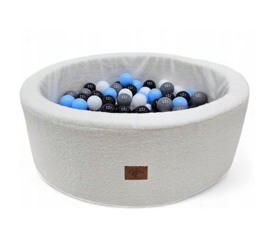 Suchy basen z piłeczkami – basenik piankowy BARANEK BOUCLE– 200 kulek –7cm.
