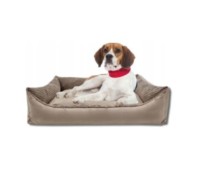 Legowisko dla psa duża kanapa kojec 100x70 - SZTRUKS BEŻOWY