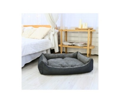 Legowisko poduszka dla psa duża kanapa 100x70 SZTRUKS GRAFIT