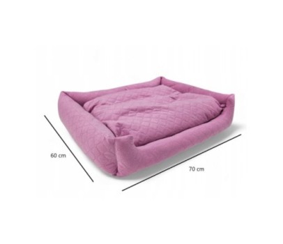 Legowisko dla psa kota kanapa 70x60 poduszka kojec - m