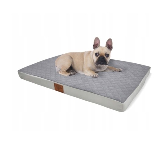 Legowisko materac psa 80x60x7cm. duże posłanie l - szary