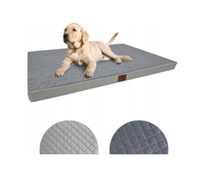 Legowisko materac psa 80x60x7cm. duże posłanie l - szary