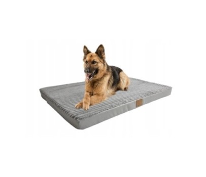 Legowisko materac dla psa 80x60x7cm. duże posłanie l - szary sztruks