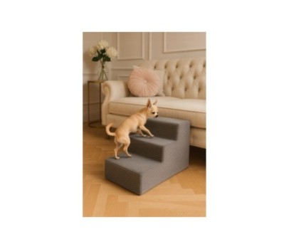 Schody schodki dla psa rampa podest 3 stopnie 30cm. - grafit