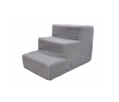 Schody schodki dla psa rampa podest 3 stopnie 30cm. - szary