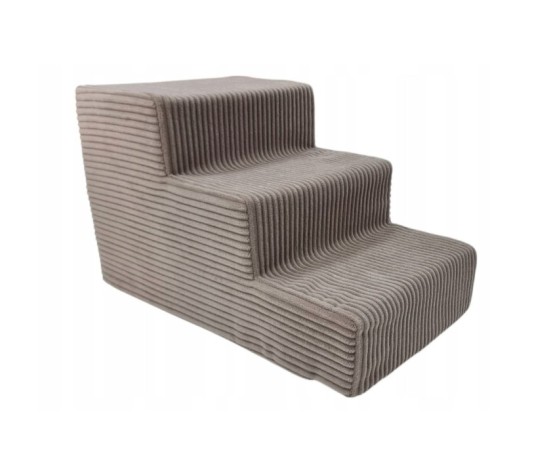 Schody schodki dla psa rampa podest 3 stopnie 30cm. - beżowy