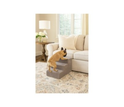 Schody schodki dla psa rampa podest 3 stopnie 30cm. - beżowy