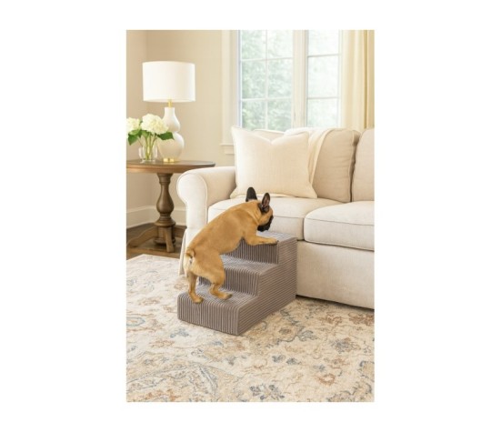 Schody schodki dla psa rampa podest 3 stopnie 30cm. - beżowy