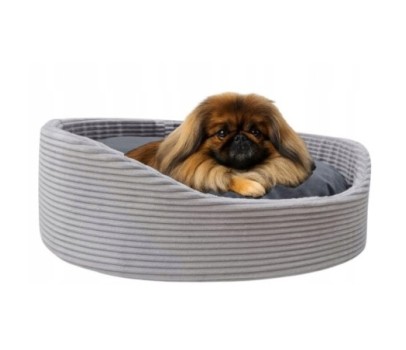 Legowisko dla psa kota kanapa kojec sztruks 60x55 szary- l