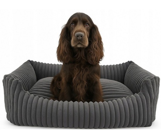 Legowisko posłanie leżanka łóżko dla psa kanapa 95x75 SZTRUKS GRAFIT