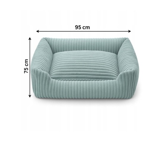 Legowisko łóżko dla psa kanapa 95x75 SZTRUKS TURKUS