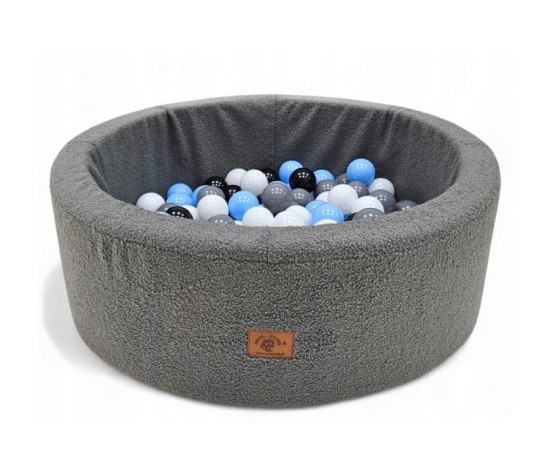 Suchy basen z piłeczkami – basenik piankowy BARANEK BOUCLE– 200 kulek –7cm.