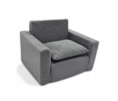 Fotelik dla dzieci rozkładany fotel baranek boucle pufa