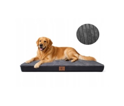 Legowisko materac dla psa 100x70x7cm. duże posłanie xl - grafit sztruks