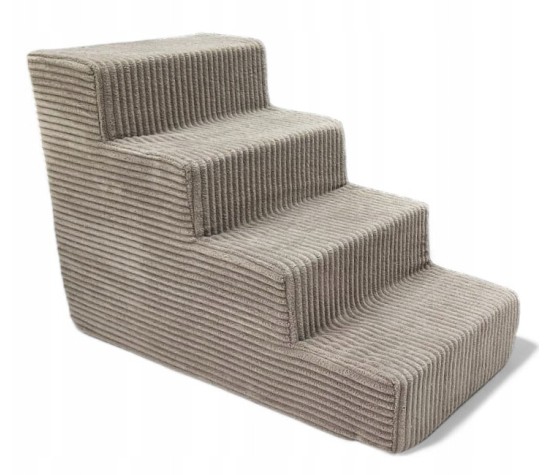 Schody schodki stabilne dla psa rampa podest 4 stopnie 40cm. - beżowy