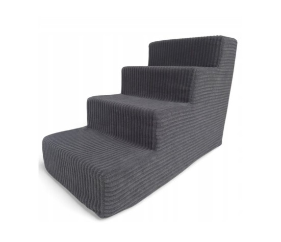 Schody schodki stabilne dla psa rampa podest 4 stopnie 40cm. - grafit