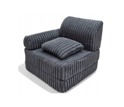 Modułowa rozkładana SOFA - FOTEL dla dzieci wypoczynkowy materac GRAFIT