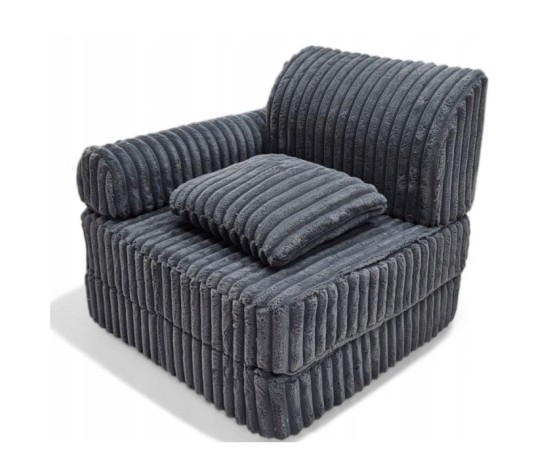 Modułowa rozkładana SOFA - FOTEL dla dzieci wypoczynkowy materac GRAFIT