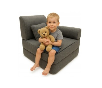 Modułowa rozkładana SOFA - FOTEL dla dzieci wypoczynkowy materac BOUCLE