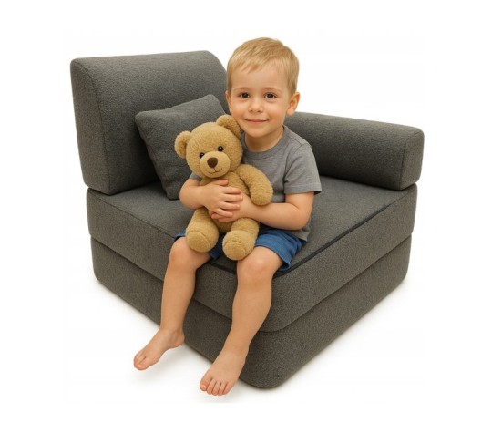 Modułowa rozkładana SOFA - FOTEL dla dzieci wypoczynkowy materac BOUCLE