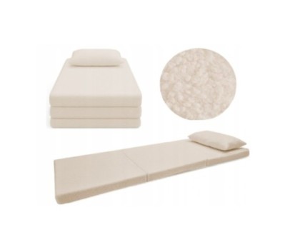 Materac turystyczny rozkładany fotel łóżko 180x65x7 BOUCLE BARANEK
