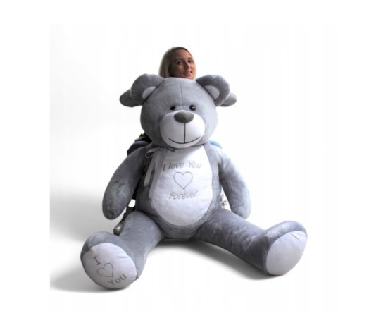 Gigant 180 cm duży pluszowy miś z super haftem zd2