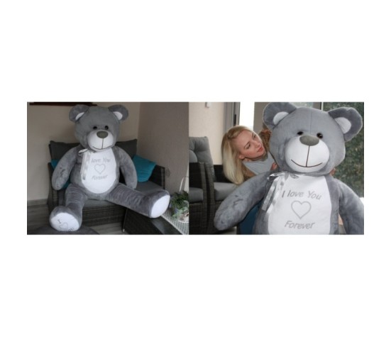 Gigant 180 cm duży pluszowy miś z super haftem zd2