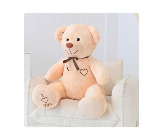 Duży miś pluszowy maskotka 160cm. wielki pluszak - beżowy