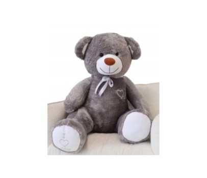 Duży miś pluszowy maskotka 160cm. wielki pluszak - szary