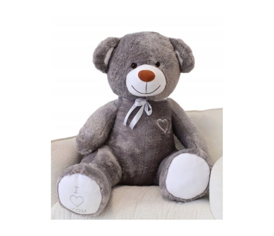 Duży miś pluszowy maskotka 160cm. wielki pluszak - szary