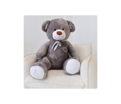 Duży miś pluszowy maskotka 160cm. wielki pluszak - szary