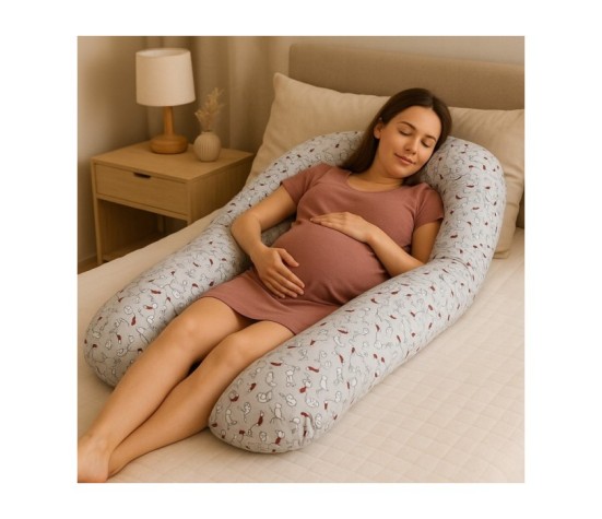 Poduszka ciążowa do spania i karmienia Rogal Typ U
