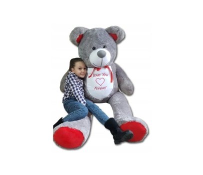 Duży miś pluszowy gigant 200 cm. + haft i love you