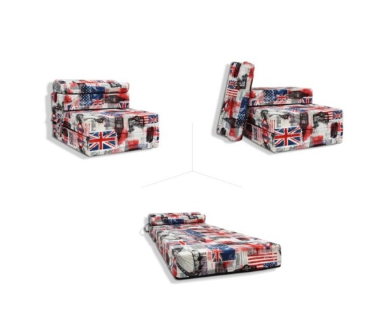 Materac fotel turystyczny składany 200x70x15cm