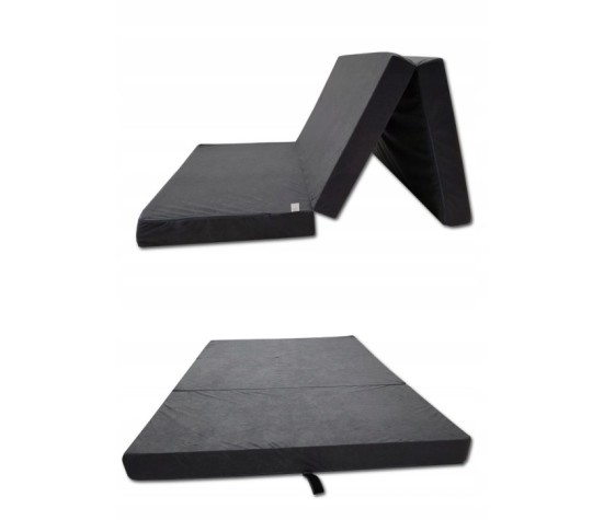 Materac turystyczny rozkładany fotel 200x80x10 szary