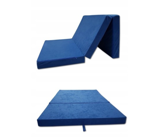 Materac turystyczny rozkładany fotel 200x80x10 niebieski