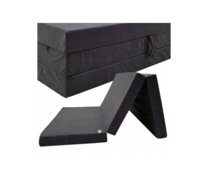 Materac turystyczny rozkładany fotel 180 x 65 x 7cm szary