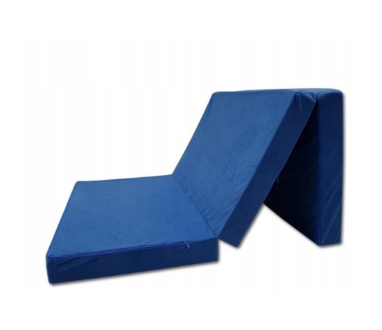 Materac turystyczny rozkładany fotel 180 x 65 x 7cm niebieski