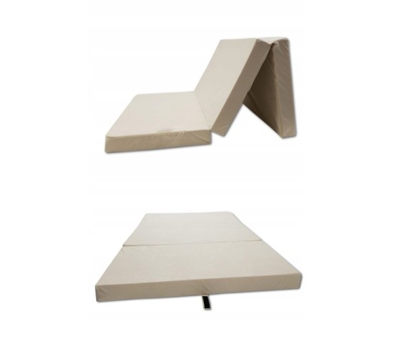 Materac turystyczny rozkładany fotel 180 x 65 x 7cm beżowy