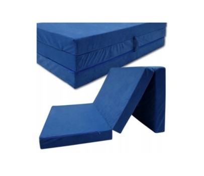 Materac turystyczny rozkładany fotel 200x120x10cm niebieski