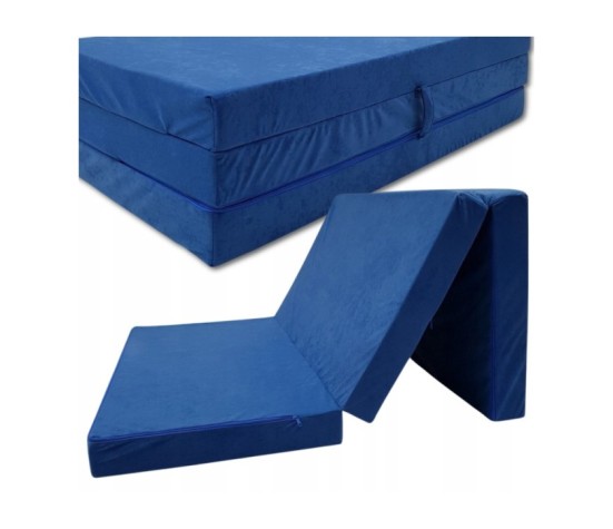 Materac turystyczny rozkładany fotel 200x120x10cm niebieski