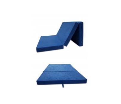 Materac turystyczny rozkładany fotel 200x120x10cm niebieski