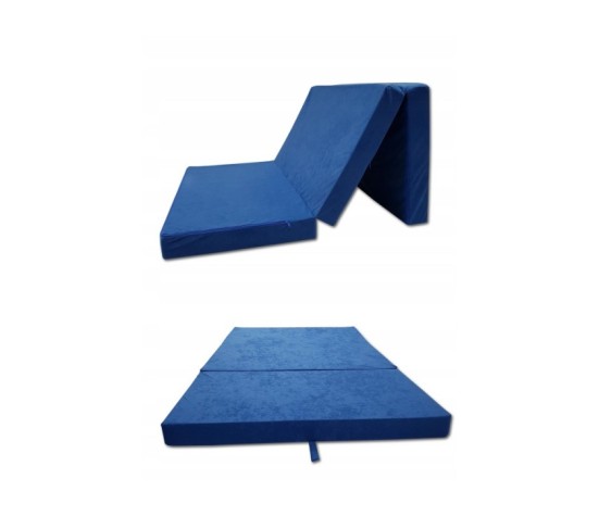 Materac turystyczny rozkładany fotel 200x120x10cm niebieski