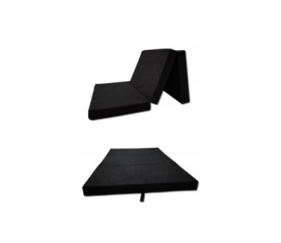 Materac turystyczny rozkładany fotel 200x80x10 czarny